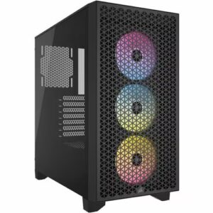 Corsair AIRFLOW Carcasa para computdora - ATX Placa base admitida - Media Torre - Vidrio templado, Acero